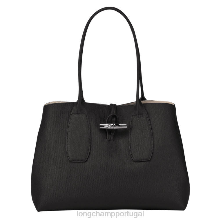 bolsas preto H88N368 bolsa roseau mulheres Longchamp
