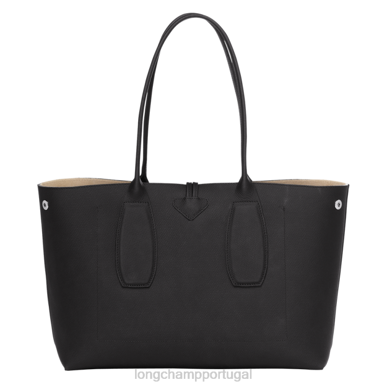 bolsas preto H88N368 bolsa roseau mulheres Longchamp