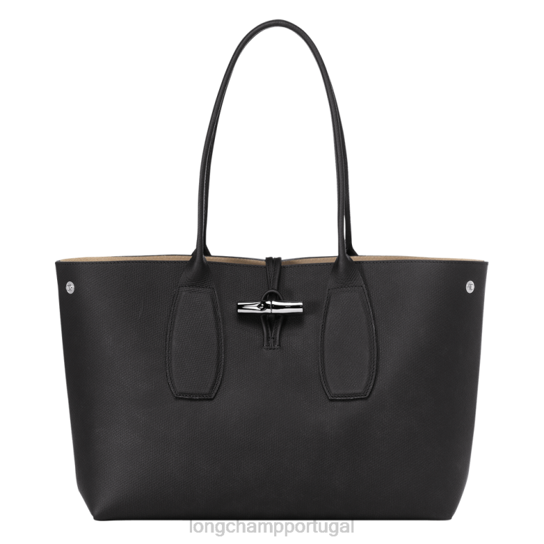 bolsas preto H88N368 bolsa roseau mulheres Longchamp