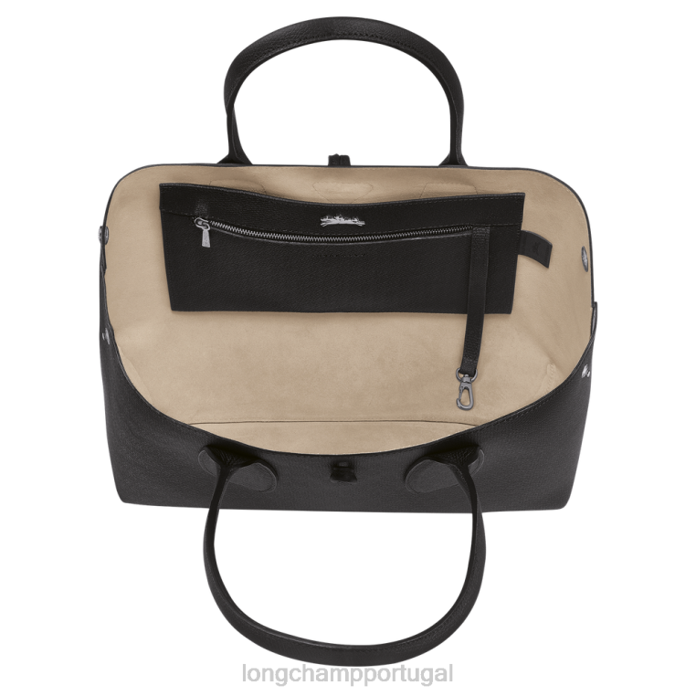 bolsas preto H88N368 bolsa roseau mulheres Longchamp