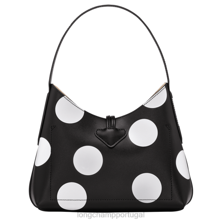 bolsas preto H88N383 bolsa roseau hobo mulheres Longchamp