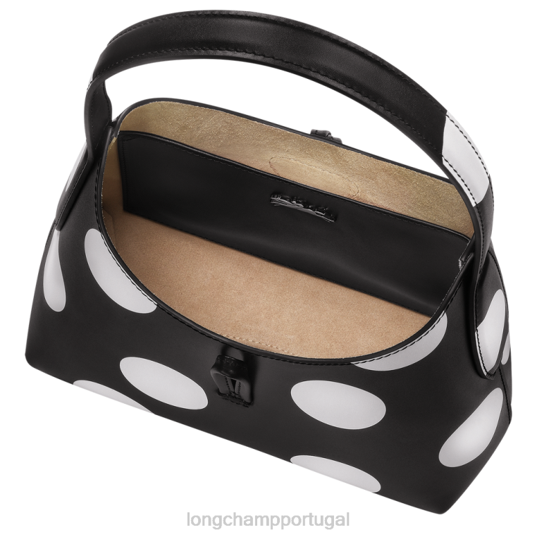 bolsas preto H88N383 bolsa roseau hobo mulheres Longchamp