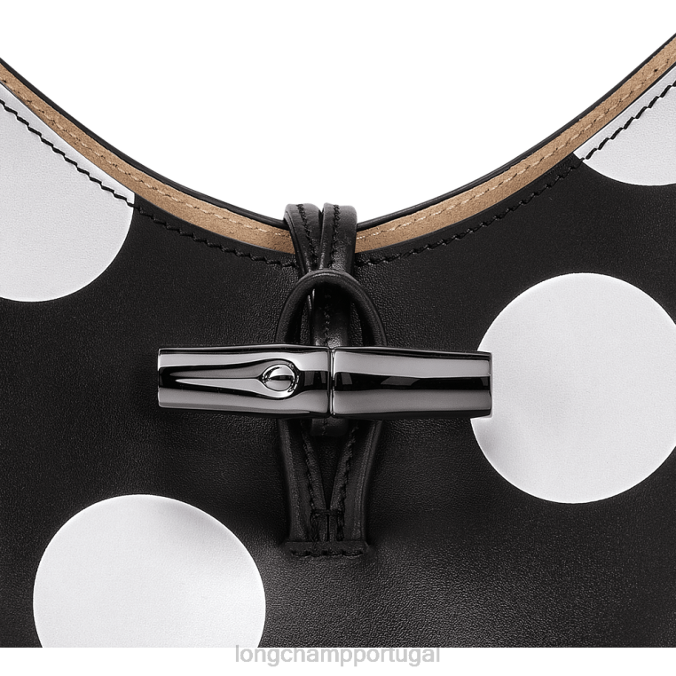 bolsas preto H88N383 bolsa roseau hobo mulheres Longchamp