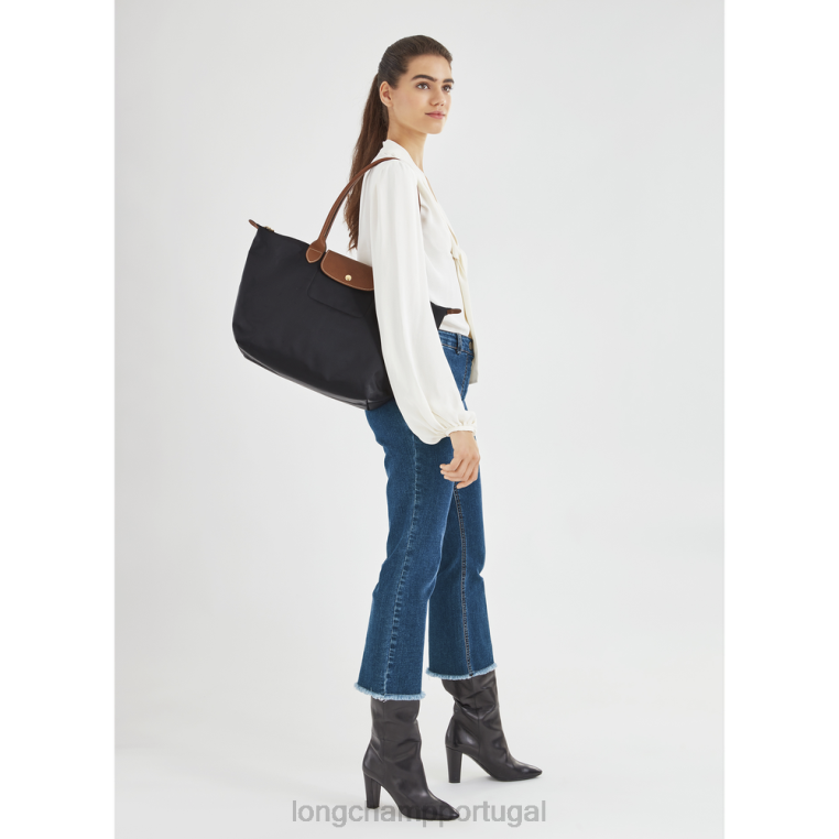 bolsas preto H88N38 bolsa tote original le pliage mulheres Longchamp