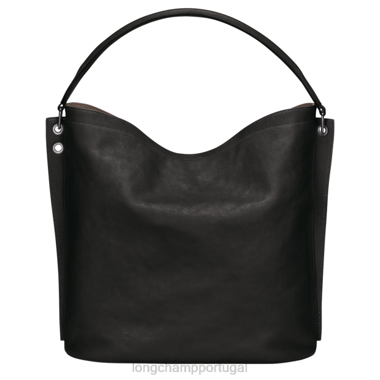 bolsas preto H88N398 bolsa hobo 3d mulheres Longchamp