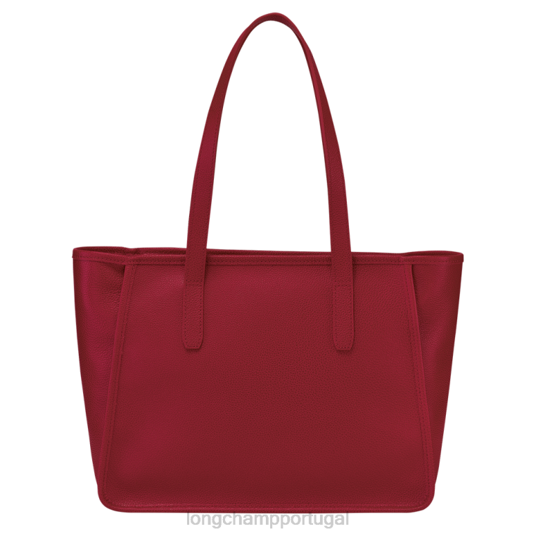 bolsas vermelho H88N386 bolsa tote le foulonne mulheres Longchamp