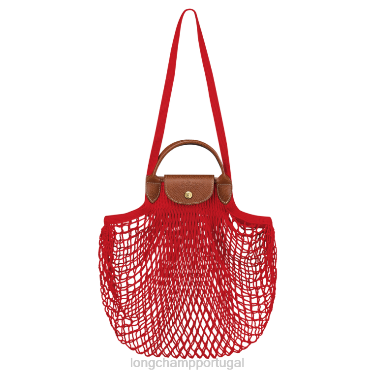 bolsas vermelho H88N4 bolsa de malha de filé le pliage mulheres Longchamp