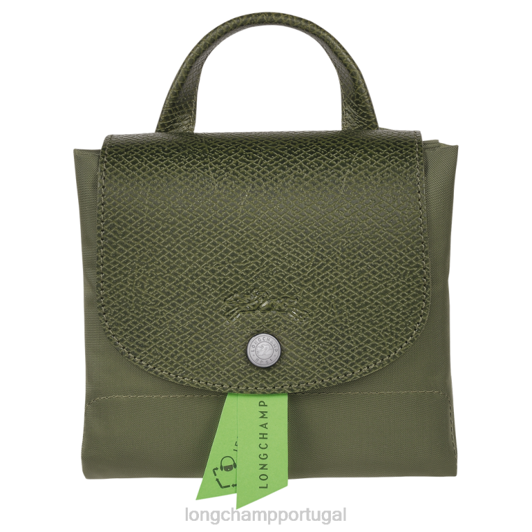 bolsas floresta H88N435 mochila le pliage verde mulheres Longchamp