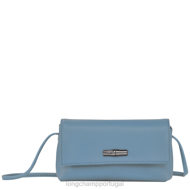 artigos de couro ardósia H88N12 clutch essencial roseau mulheres Longchamp