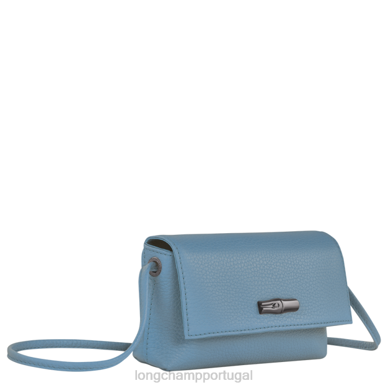 artigos de couro ardósia H88N12 clutch essencial roseau mulheres Longchamp