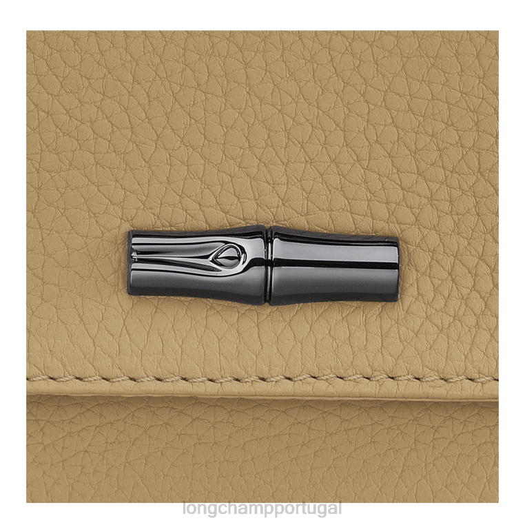 artigos de couro bege H88N10 clutch essencial roseau mulheres Longchamp