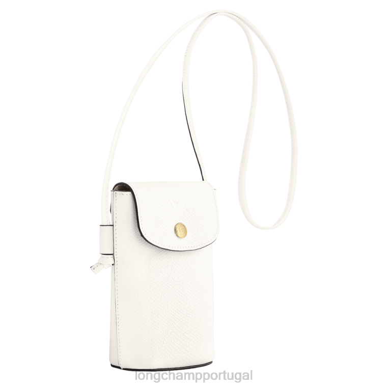 artigos de couro branco H88N707 capa de telefone epure com renda de couro mulheres Longchamp