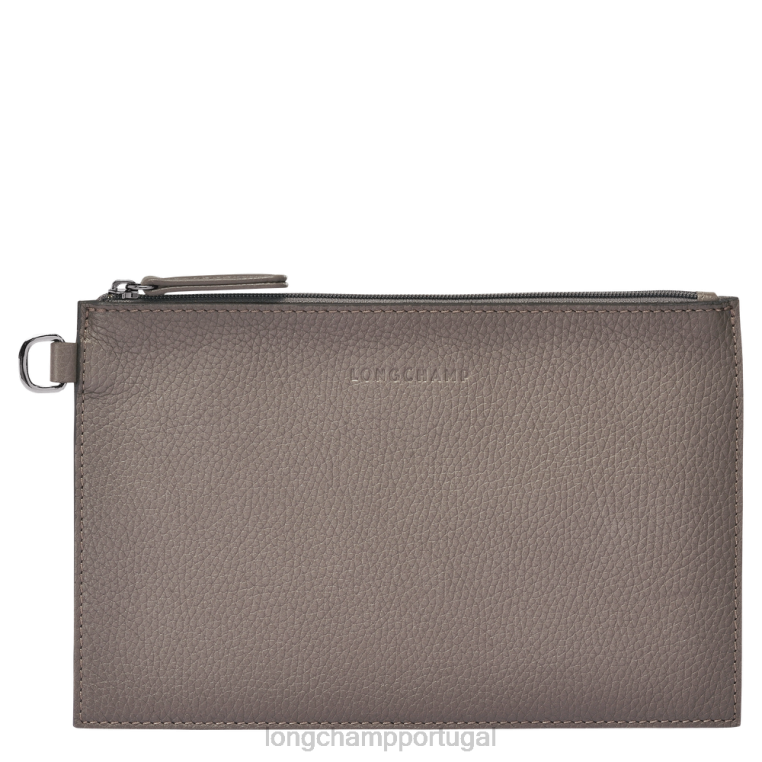 artigos de couro cinza H88N692 bolsa essencial roseau mulheres Longchamp