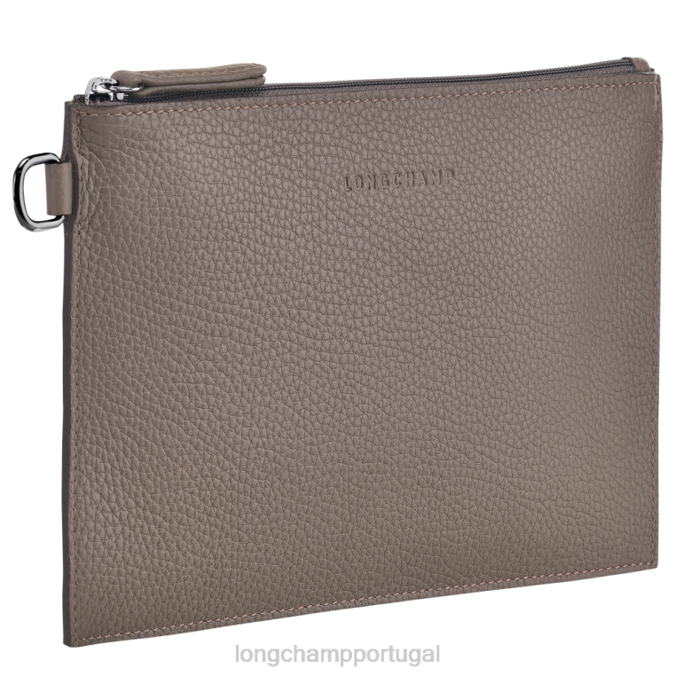 artigos de couro cinza H88N692 bolsa essencial roseau mulheres Longchamp