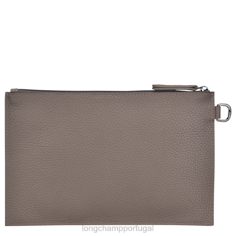 artigos de couro cinza H88N692 bolsa essencial roseau mulheres Longchamp