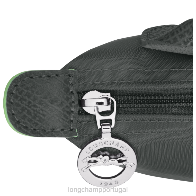 artigos de couro grafite H88N672 bolsa le pliage verde com alça mulheres Longchamp