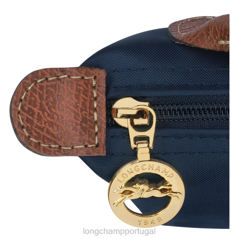 artigos de couro marinha H88N665 le pliage bolsa original com alça mulheres Longchamp