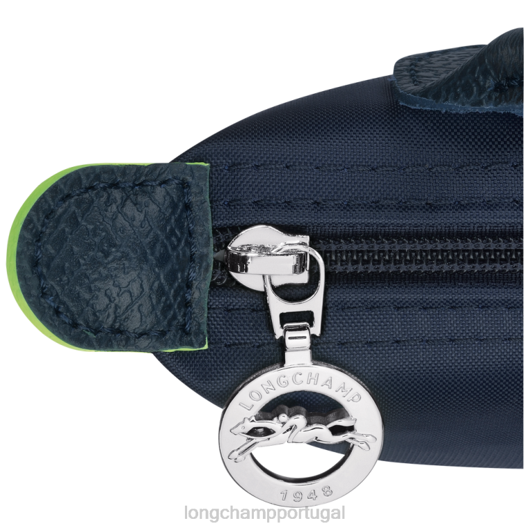 artigos de couro marinha H88N673 bolsa le pliage verde com alça mulheres Longchamp