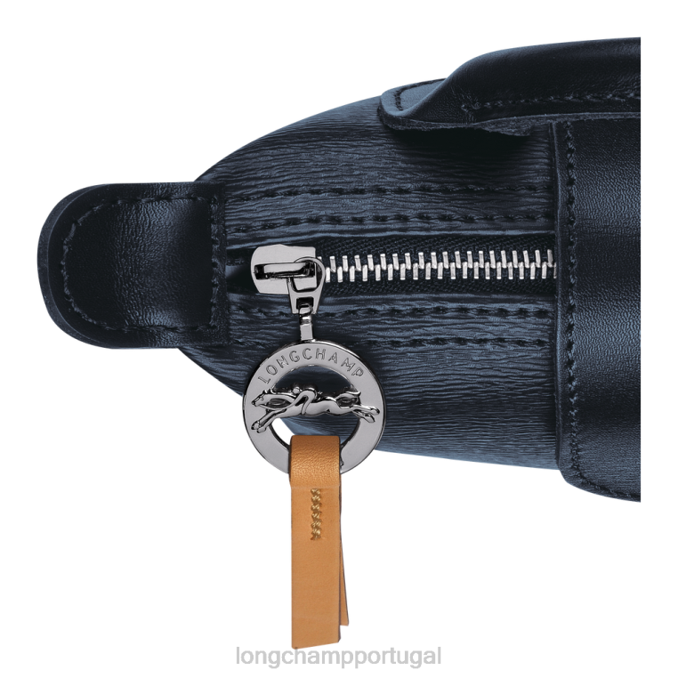 artigos de couro marinha H88N680 bolsa le pliage city com alça mulheres Longchamp