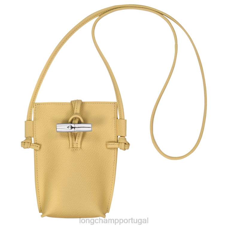 artigos de couro milho H88N685 capa de telefone roseau com renda mulheres Longchamp