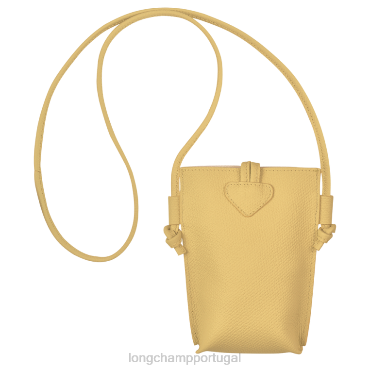 artigos de couro milho H88N685 capa de telefone roseau com renda mulheres Longchamp