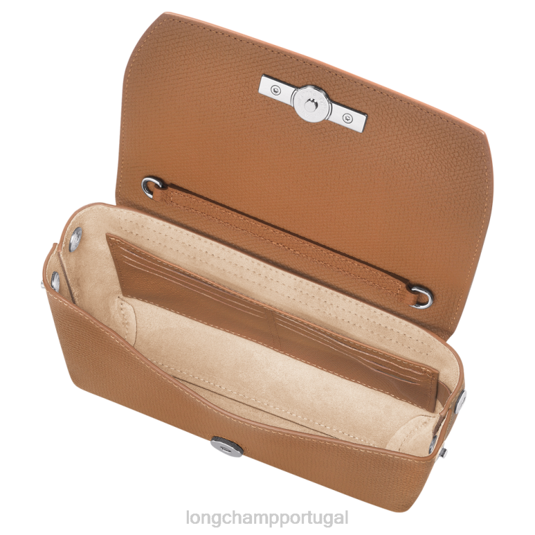 artigos de couro natural H88N251 embreagem rosa mulheres Longchamp