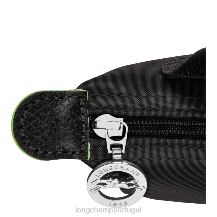 artigos de couro preto H88N669 bolsa le pliage verde com alça mulheres Longchamp