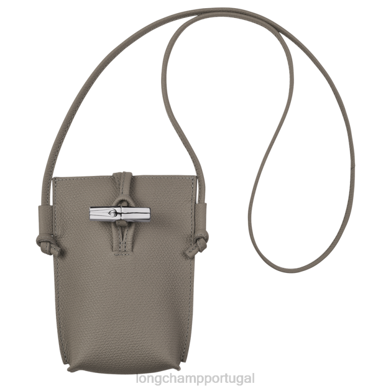 artigos de couro rola H88N688 capa de telefone roseau com renda mulheres Longchamp