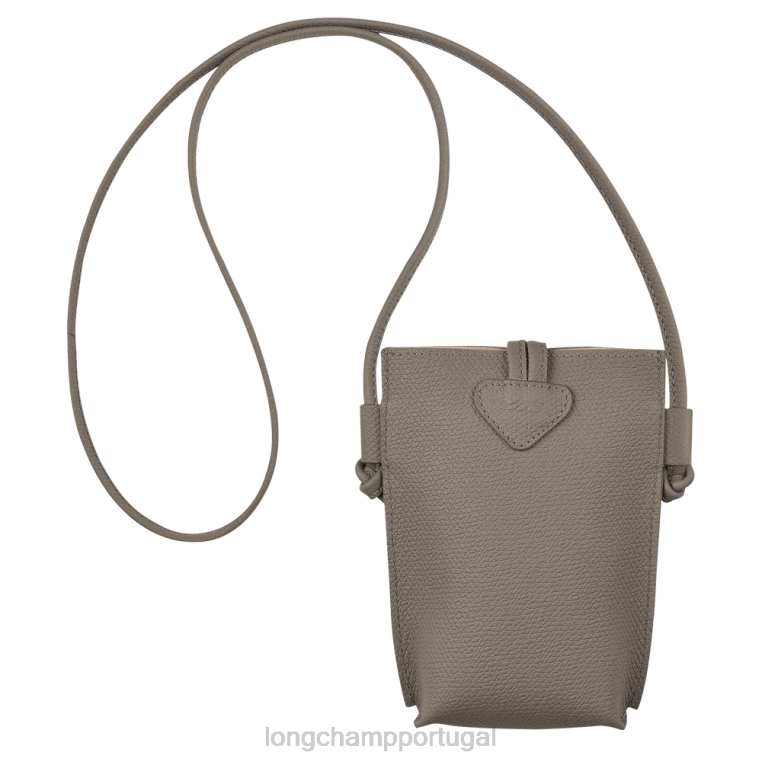 artigos de couro rola H88N688 capa de telefone roseau com renda mulheres Longchamp