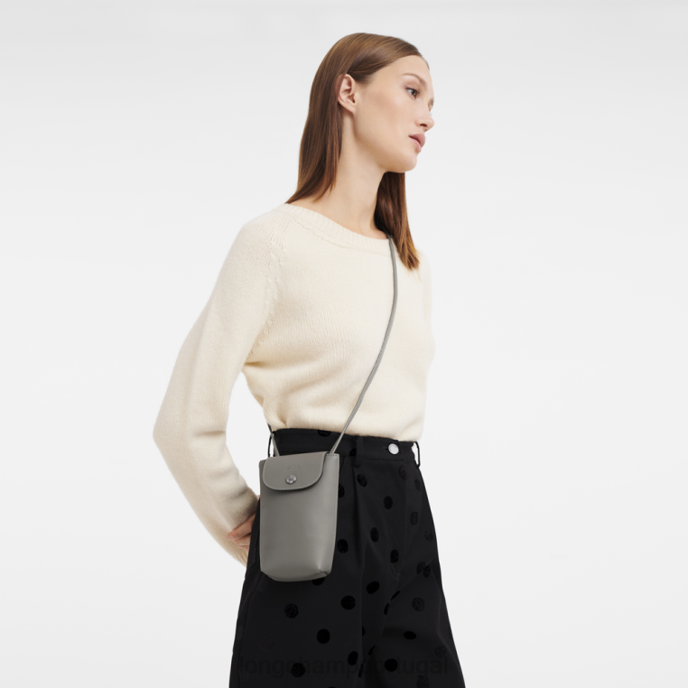 artigos de couro rola H88N721 capa de telefone le pliage xtra com renda de couro mulheres Longchamp