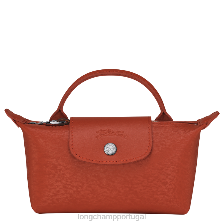 artigos de couro terracota H88N679 bolsa le pliage city com alça mulheres Longchamp
