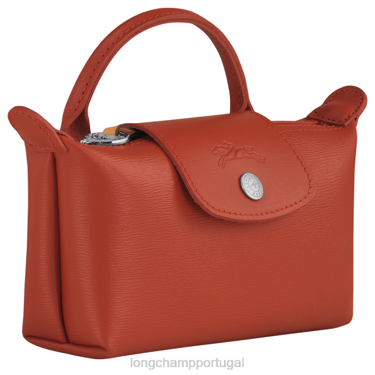 artigos de couro terracota H88N679 bolsa le pliage city com alça mulheres Longchamp
