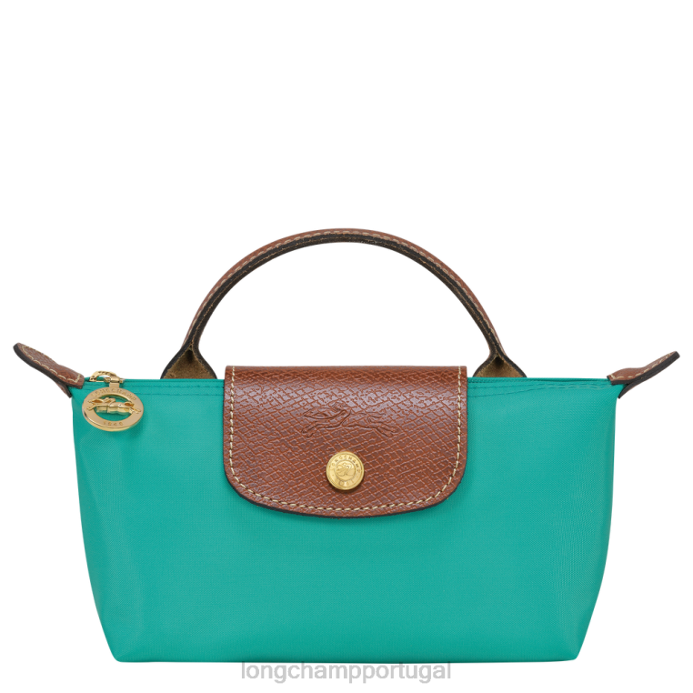 artigos de couro turquesa H88N666 le pliage bolsa original com alça mulheres Longchamp