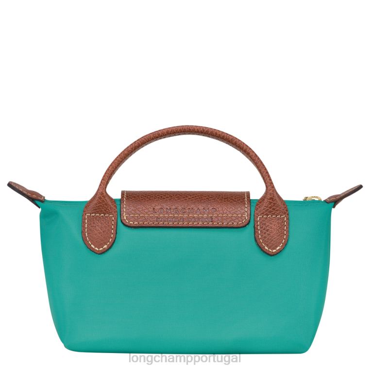 artigos de couro turquesa H88N666 le pliage bolsa original com alça mulheres Longchamp