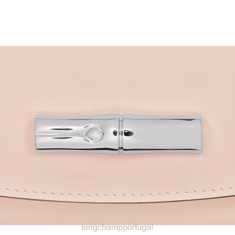 artigos de couro Rosa pálido H88N564 carteira rosa mulheres Longchamp