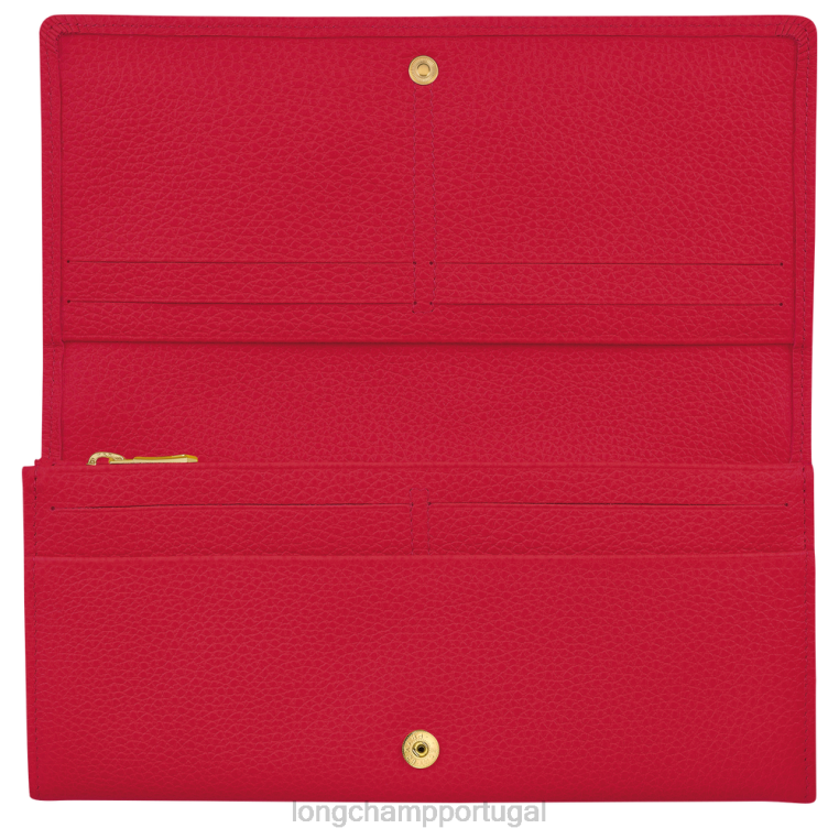 artigos de couro amor H88N611 carteira continental le foulonne mulheres Longchamp