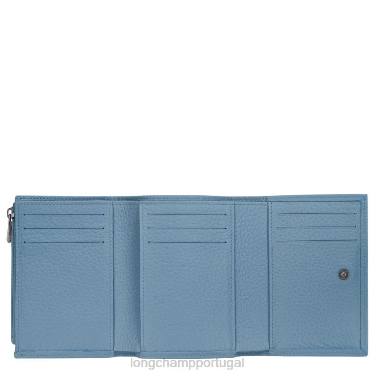 artigos de couro ardósia H88N574 carteira essencial roseau mulheres Longchamp
