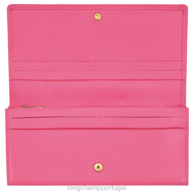 artigos de couro doce H88N607 carteira continental le foulonne mulheres Longchamp