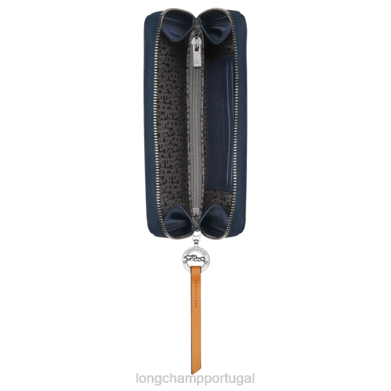 artigos de couro marinha H88N553 carteira le pliage city mulheres Longchamp