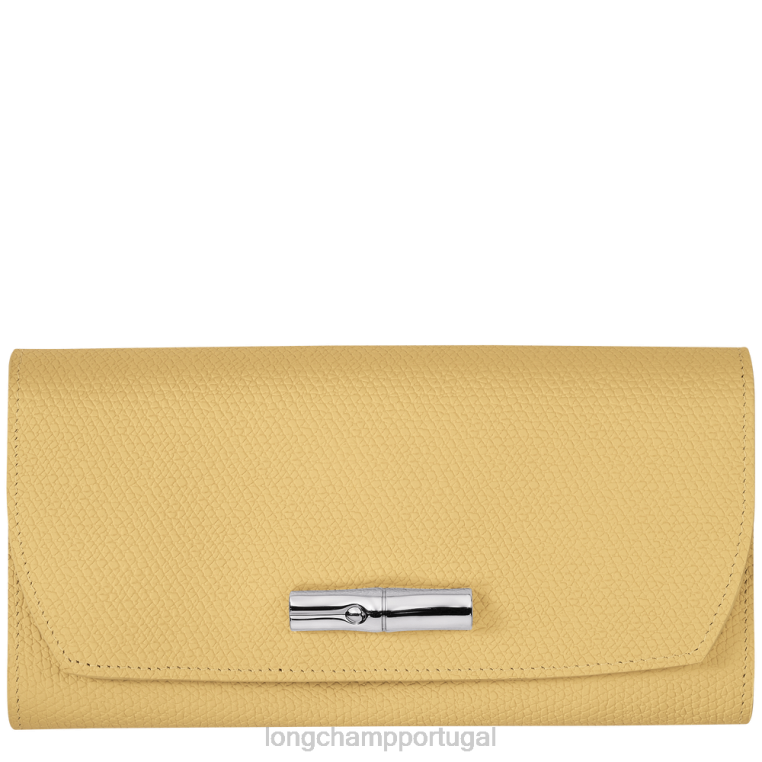 artigos de couro milho H88N589 carteira continental roseau mulheres Longchamp
