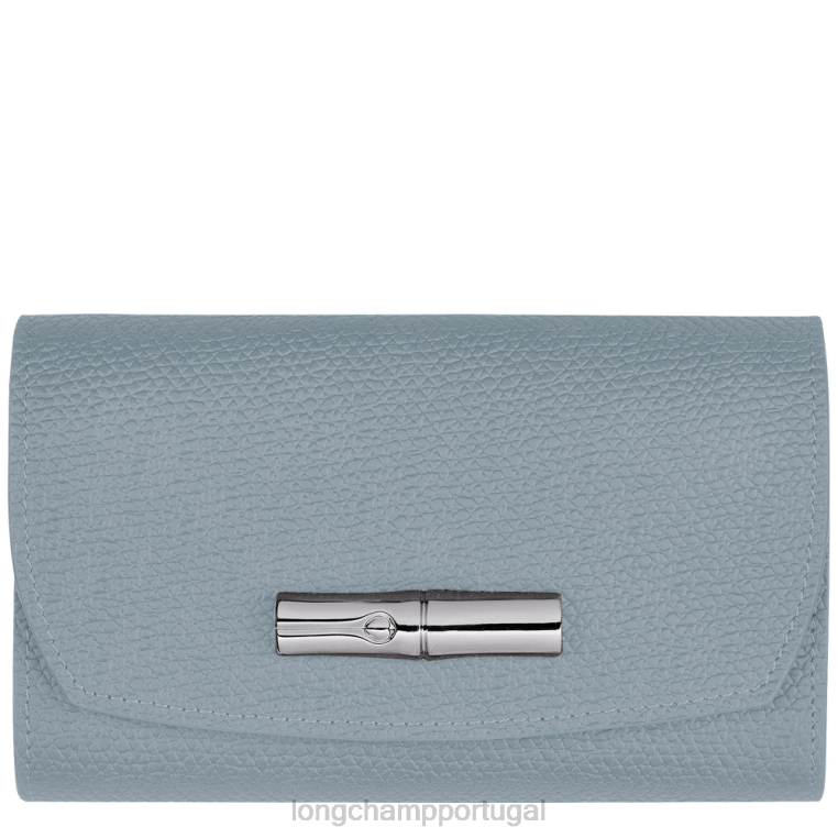 artigos de couro nuvem azul H88N579 carteira rosa mulheres Longchamp