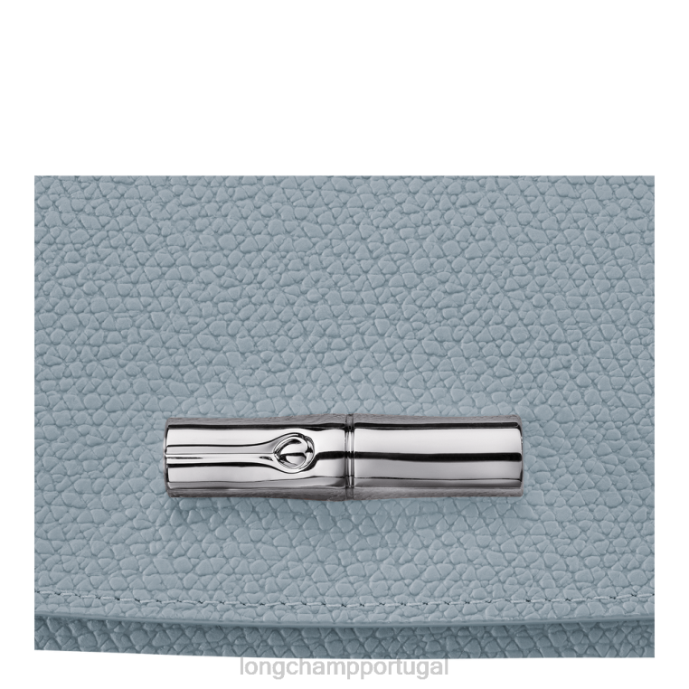 artigos de couro nuvem azul H88N591 carteira continental roseau mulheres Longchamp