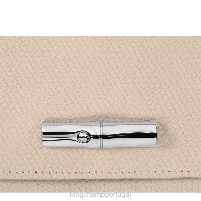 artigos de couro papel H88N590 carteira continental roseau mulheres Longchamp