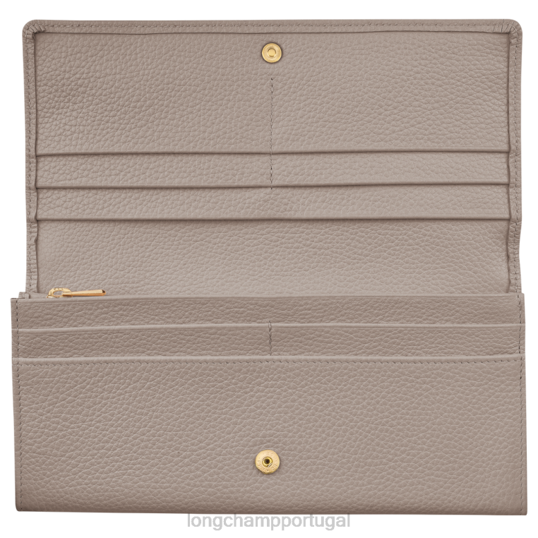 artigos de couro rola H88N606 carteira continental le foulonne mulheres Longchamp