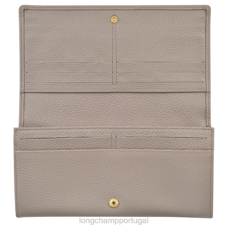 artigos de couro rola H88N612 carteira continental le foulonne mulheres Longchamp