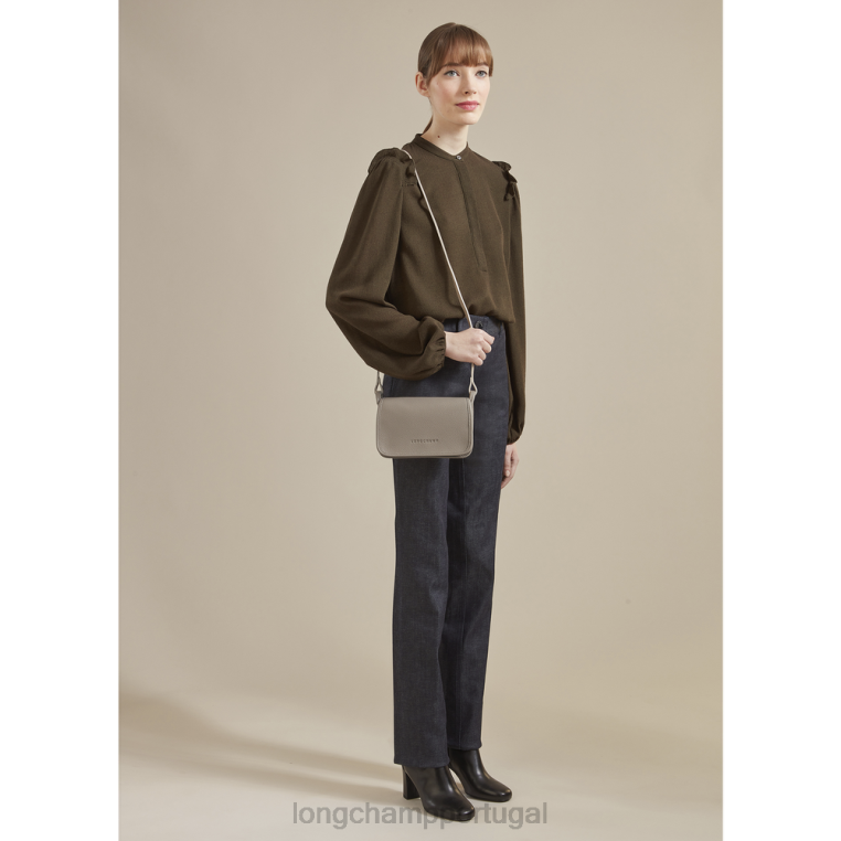 artigos de couro vermelho H88N330 carteira le foulonne com corrente mulheres Longchamp