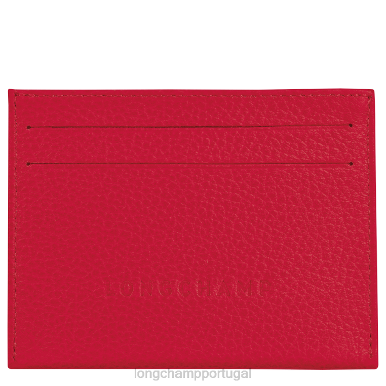 artigos de couro amor H88N646 titular do cartão le foulonne mulheres Longchamp