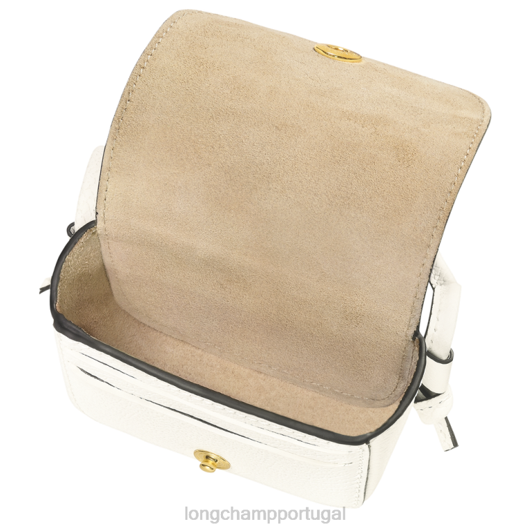 artigos de couro branco H88N532 porta-moedas epure com renda de couro mulheres Longchamp