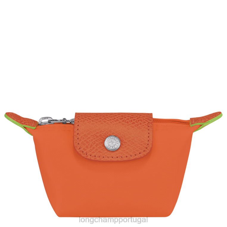artigos de couro cenoura H88N511 porta moedas verde le pliage mulheres Longchamp