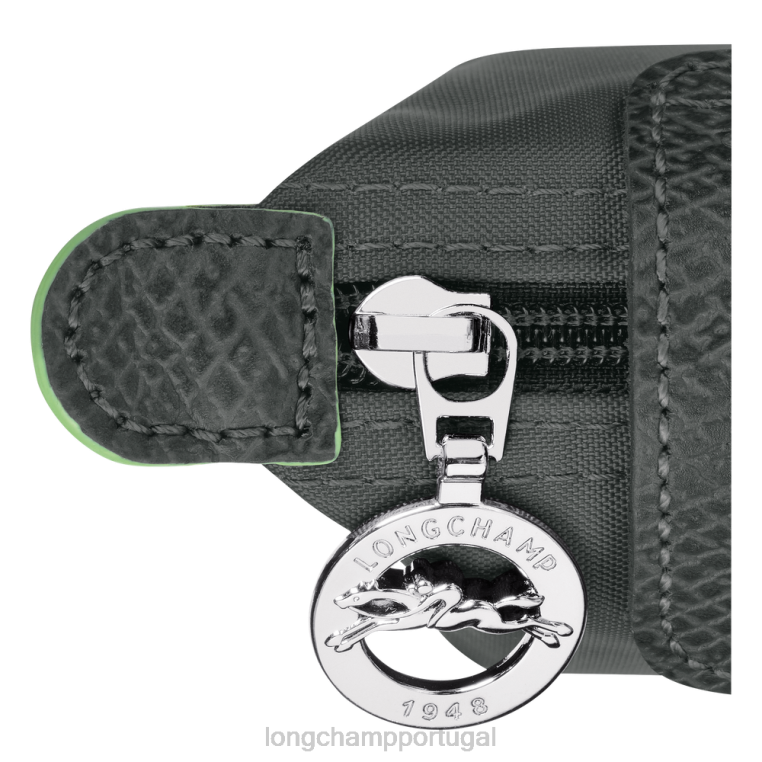 artigos de couro grafite H88N509 porta moedas verde le pliage mulheres Longchamp